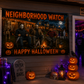 Neighborhood Watch Halloween Flag | Funny 3x5 Halloween Porch Decor | Outdoor Decorative Flag