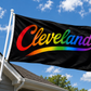Cleveland Ohio Script Flag – Rainbow Cleveland Flag – 12x18 or 3x5 FT