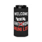 Welcome To The Shitshow Muni Lot Beer Can Cooler Holder Sleeve