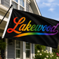 Lakewood Ohio Script Flag – Rainbow Lakewood Flag – 12x18 or 3x5 FT