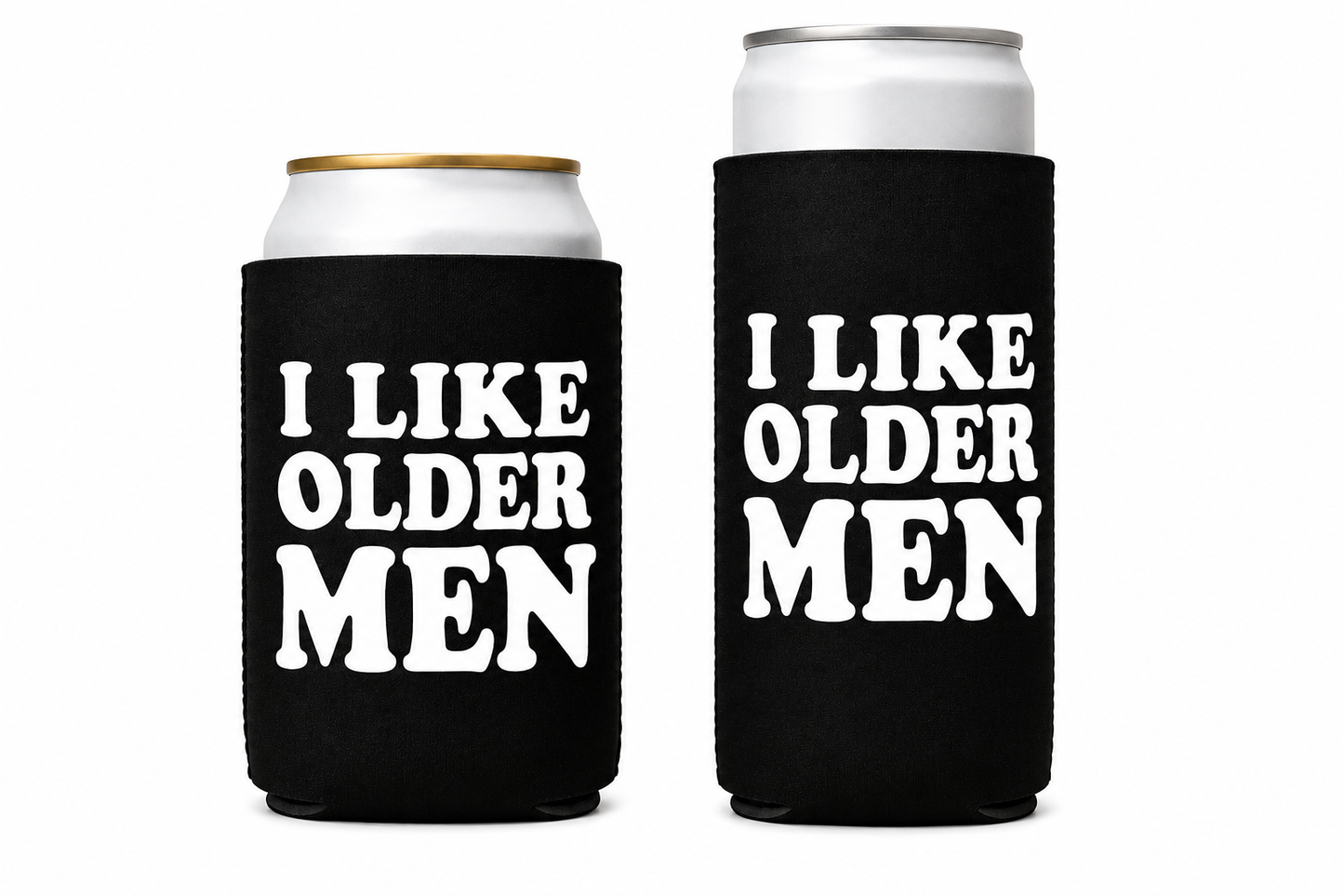 I Like Older Men Funny Can Cooler Can Coozie