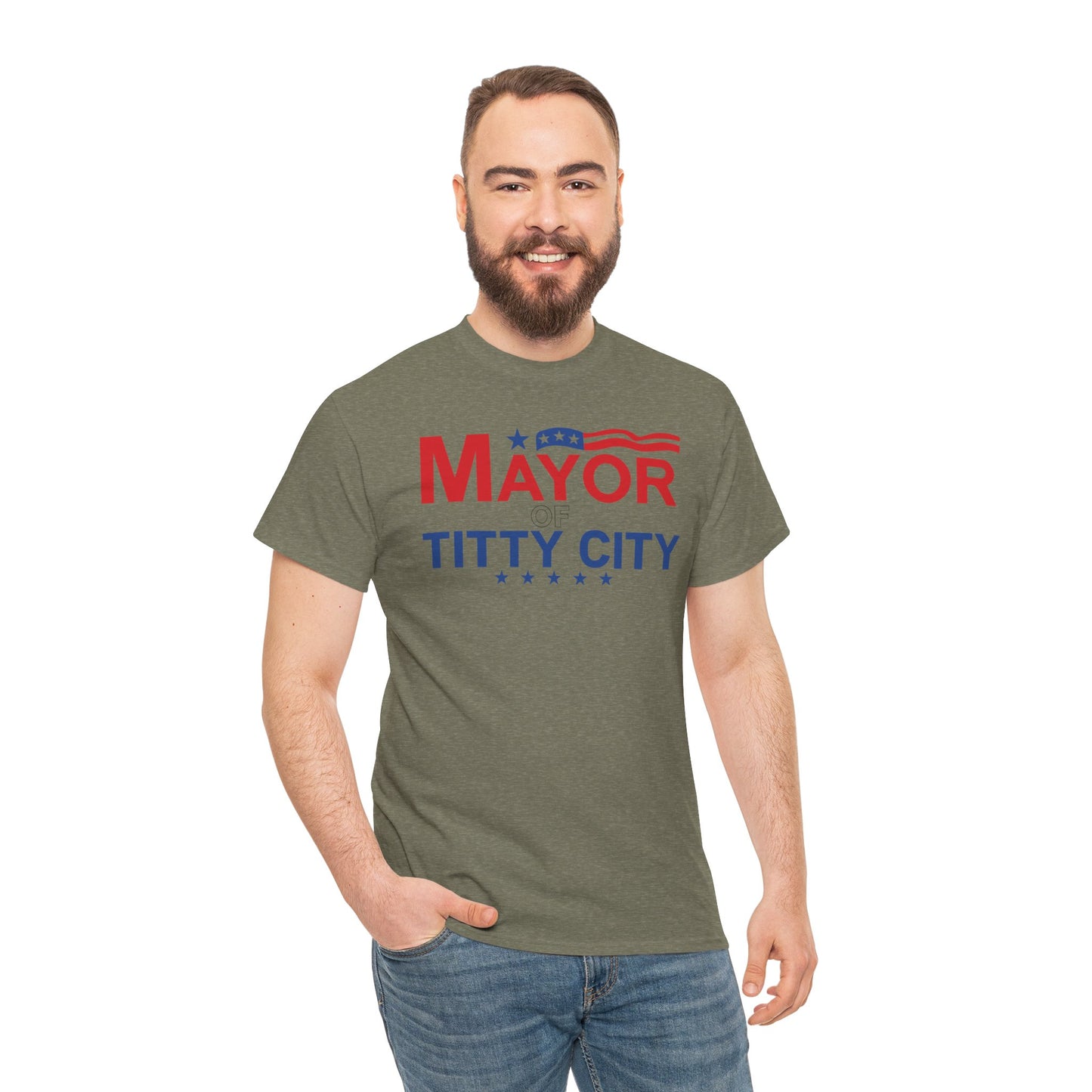 Mayor Of Titty City Funny T-Shirt