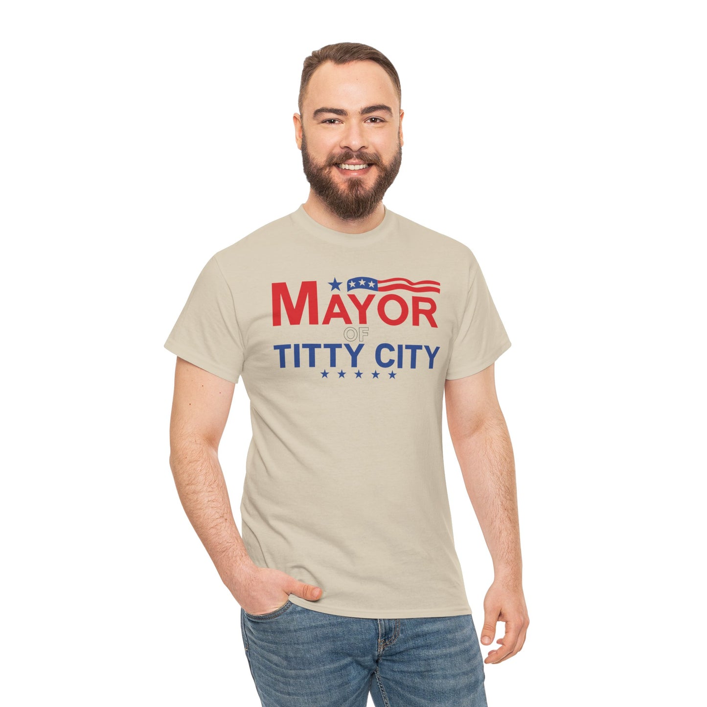 Mayor Of Titty City Funny T-Shirt