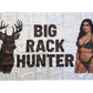 Big Rack Hunter 3x5 Wall Decor Banner Hunting Flag