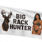 Big Rack Hunter 3x5 Wall Decor Banner Hunting Flag