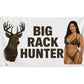 Big Rack Hunter 3x5 Wall Decor Banner Hunting Flag