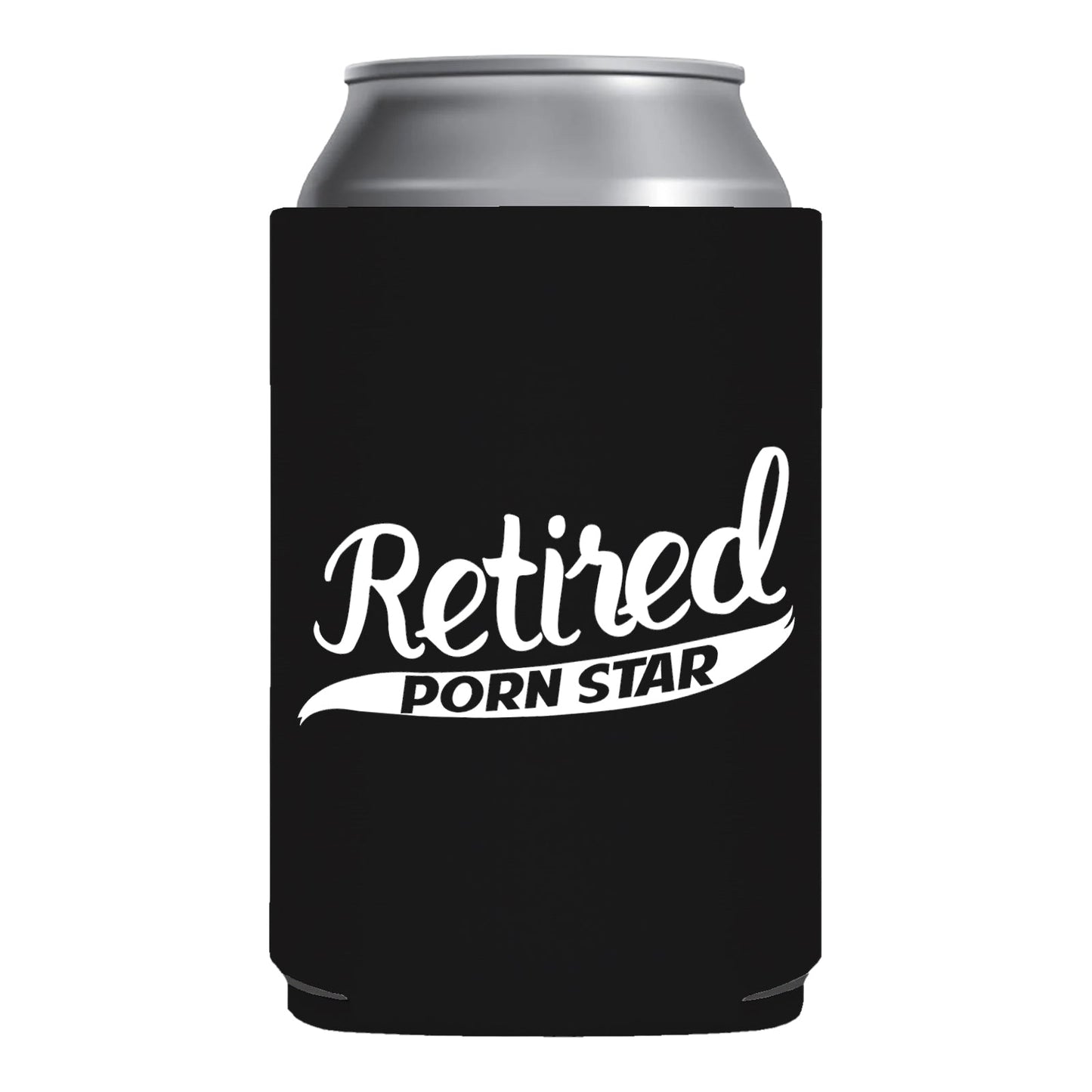 Retired PornStar Funny Beer Can Cooler Holder Sleeve