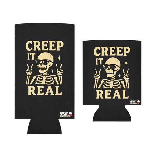 Creep It Real Skeleton Halloween Ghost Beer Sleeve Coolie