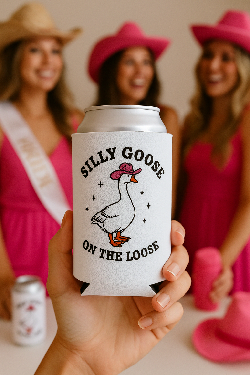 Silly Goose On The Loose Funny Beer Can Cooler Holder Sleeve