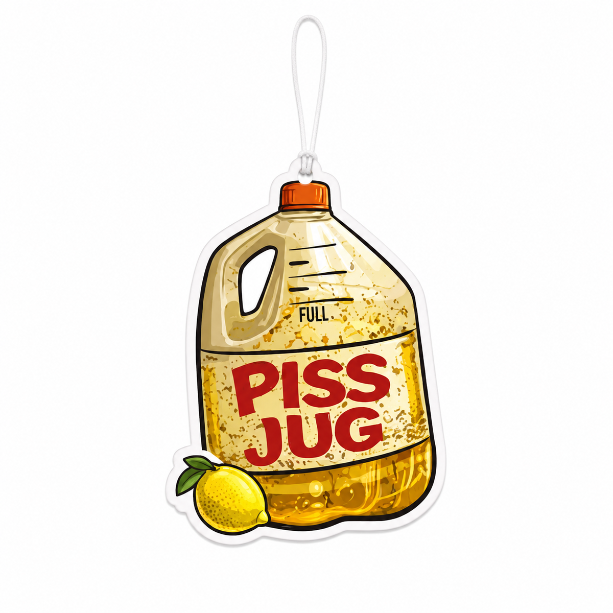 Piss Jug Lemonade Funny Car Air Freshener – Trucker Gag Gift & Hanging Truck Accessory | BC Fresh Co.