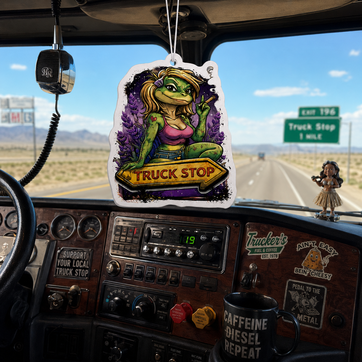 Lot Lizard Lavender Funny Car Air Freshener – Truck Stop Humor & Trucker Gag Gift | BC Fresh Co.