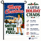 Shitter Was Full Christmas Garden Flag – Funny RV Holiday Yard Flag, 12" x 18"