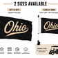 Ohio Script Flag – Black & Cream Ohio State Flag –Outdoor Decorative Flag