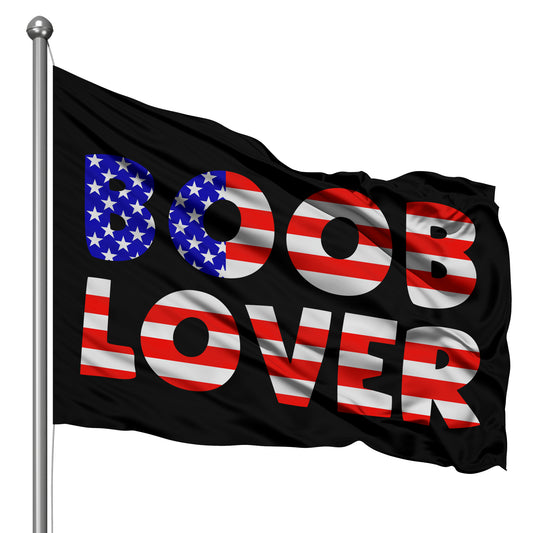 Boob Lover Flag 3x5 Wall Decor Banner