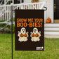 Show Me Your Boo-Bies Funny Halloween Garden Flag