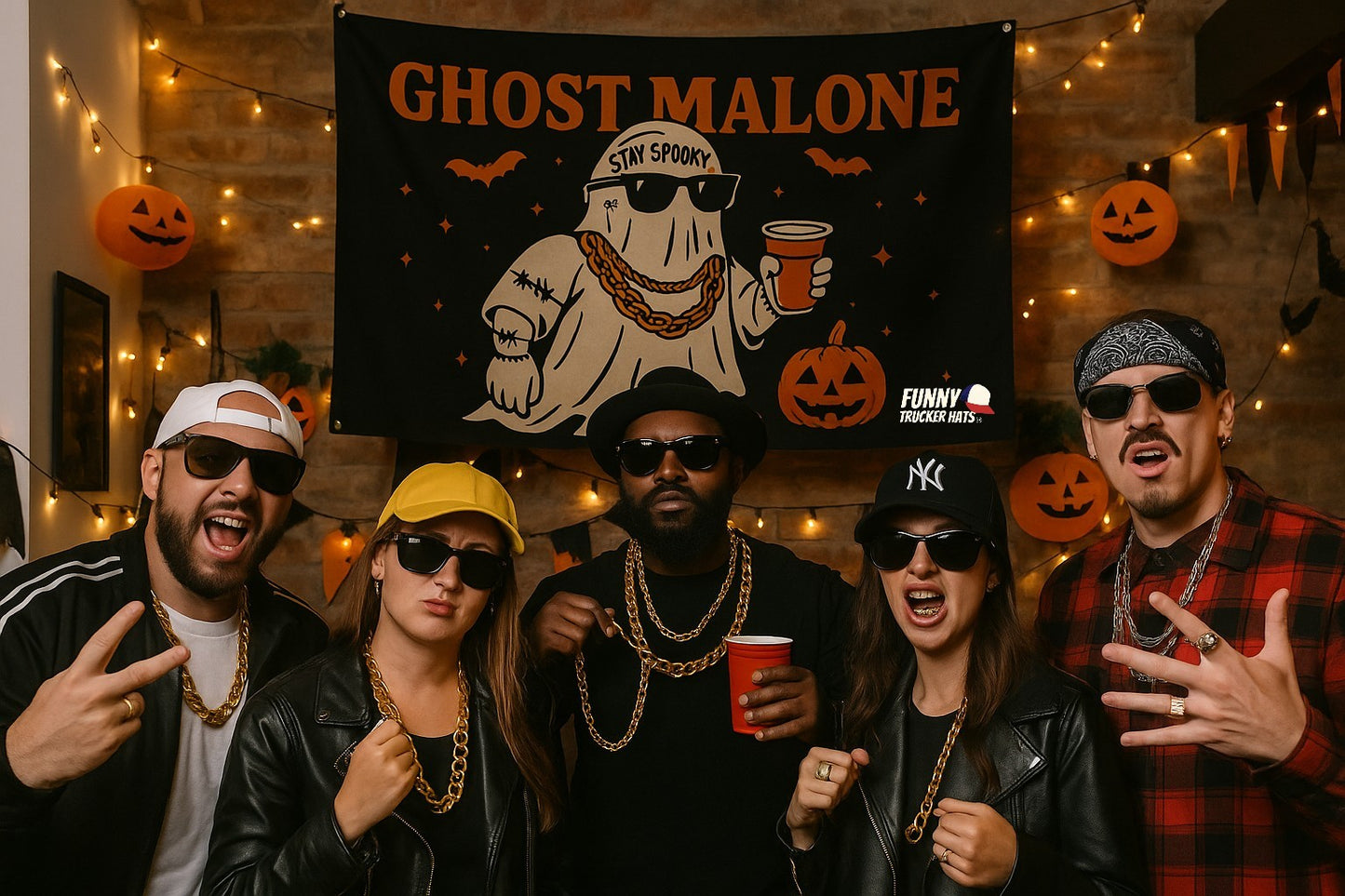 Ghost Malone Flag 3x5 Wall Decor Funn wall Banner