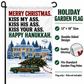 Merry Christmas Kiss My Ass Garden Flag – Double-Sided 12” × 18”
