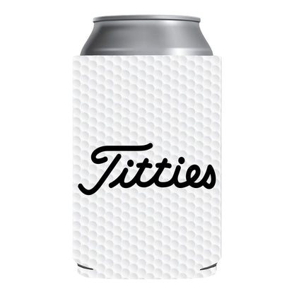 Titties Beer Golf Can Cooler Holder Sleeve Slim and Regular Size