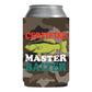 Certified Master Bater Beer Can Cooler Holder Sleeve Camouflage/Camo