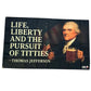 Life Liberty and the Pursuit Of Titties Thomas Jefferson Flag 3x5 Wall Decor Funn wall Banner
