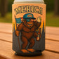 Merica Bigfoot funny Beer Coolie Beer Sleeve