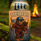 Merica Bigfoot funny Beer Coolie Beer Sleeve