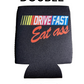 Drive Fast Eat Ass Beer Funny Beer Can Cooler Holder Sleeve