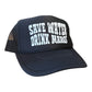 Save Water Drink Margs Trucker Hat Funny Trucker Hat BLACK