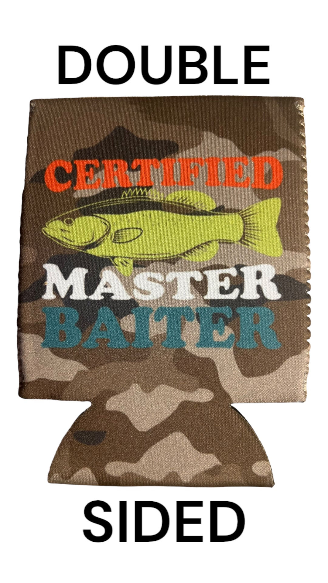 Certified Master Bater Beer Can Cooler Holder Sleeve Camouflage/Camo