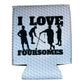 I Love Foursomes Golf Beer Can Sleeve Golf Beer Can Cooler Holder