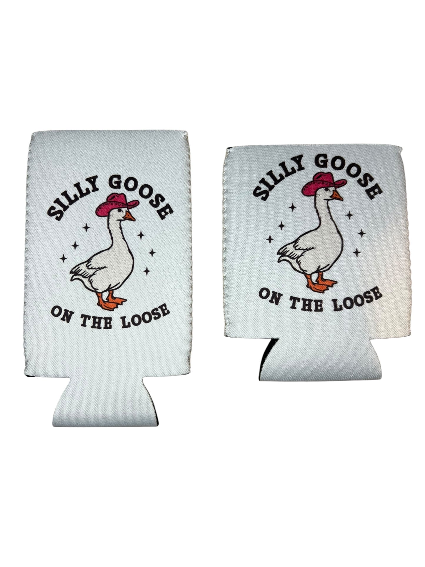 Silly Goose On The Loose Funny Beer Can Cooler Holder Sleeve