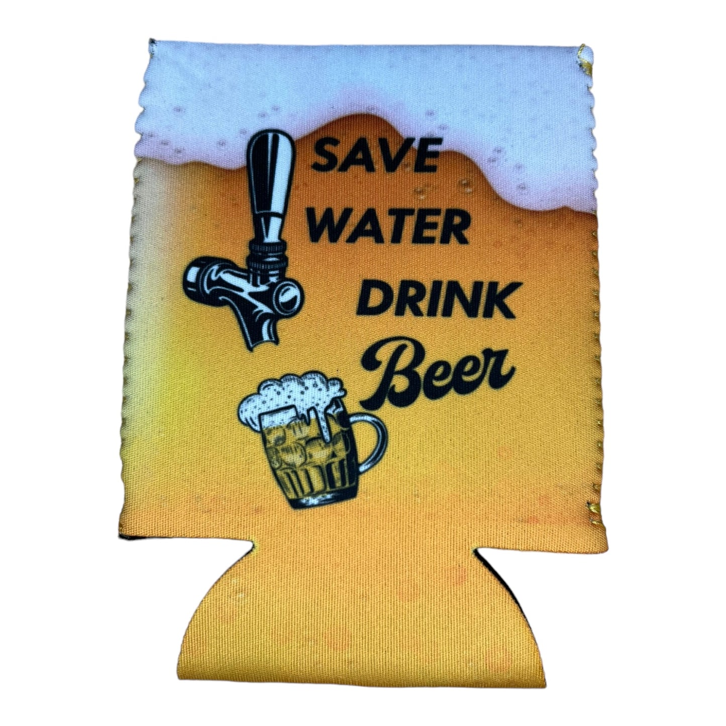 Save Water Drink Beer Funny Beer Can Cooler Holder Sleeve