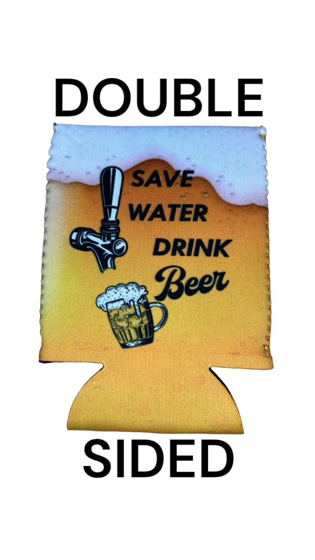 Save Water Drink Beer Funny Beer Can Cooler Holder Sleeve