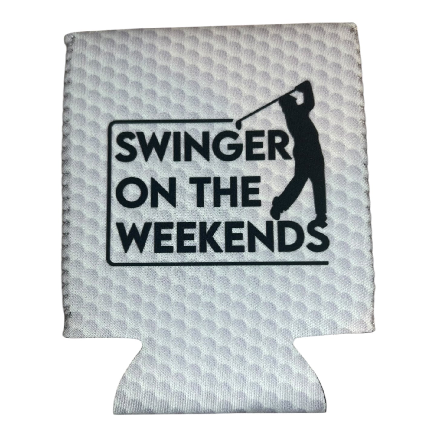 Swinger On The Weekends Golf Beer Can Sleeve Golf Beer Can Cooler Holder