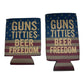 Gun Titties Beer Freedom Can Coolie Funny beer holder