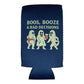 Boos Booze & Bad Decisions Halloween Ghost Beer Sleeve Coolie