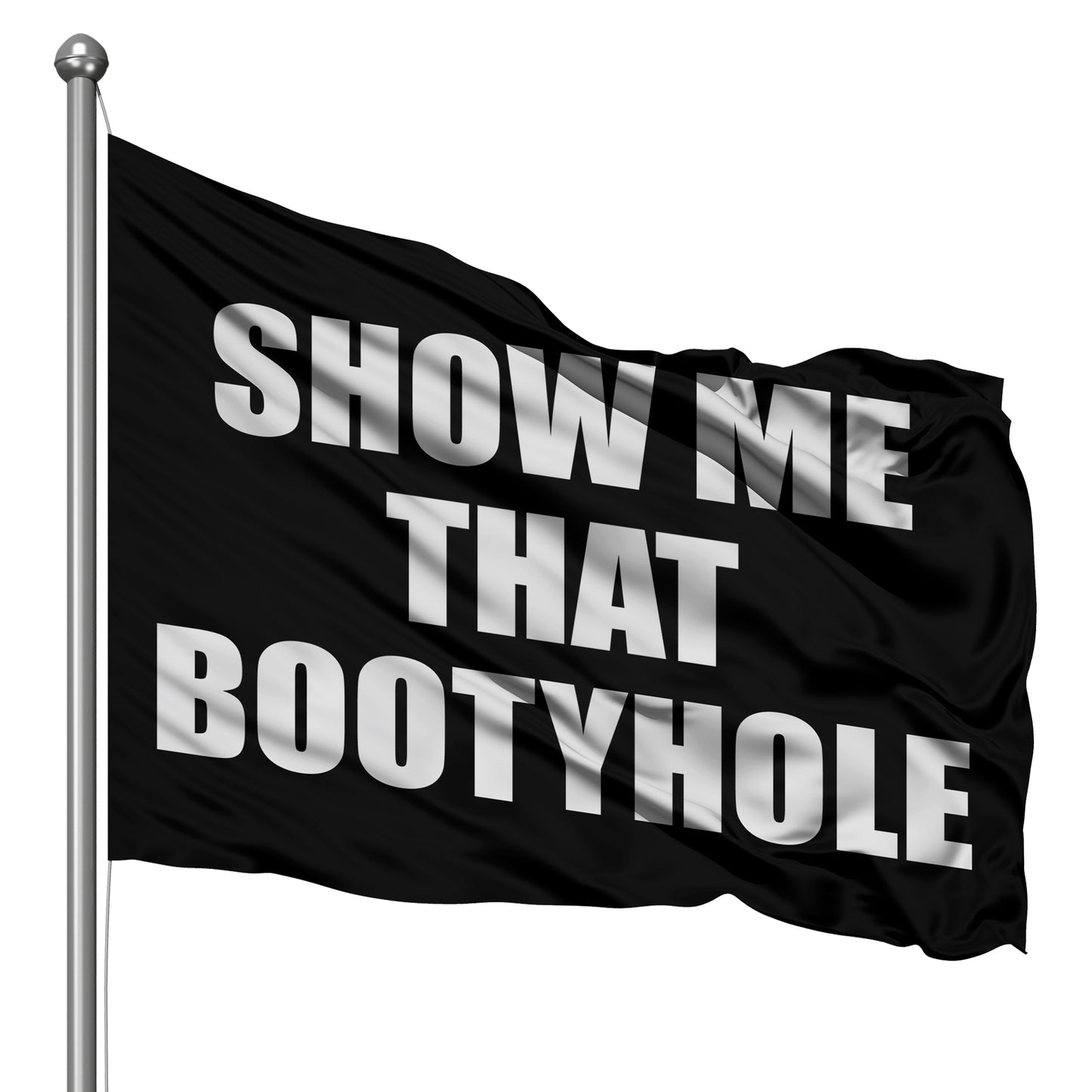 Show me that bootyhole Flag 3x5 Wall Decor Banner