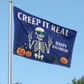 Creep It Real Happy Halloween Flag 3x5 Wall Decor Funn wall Banner (Copy)