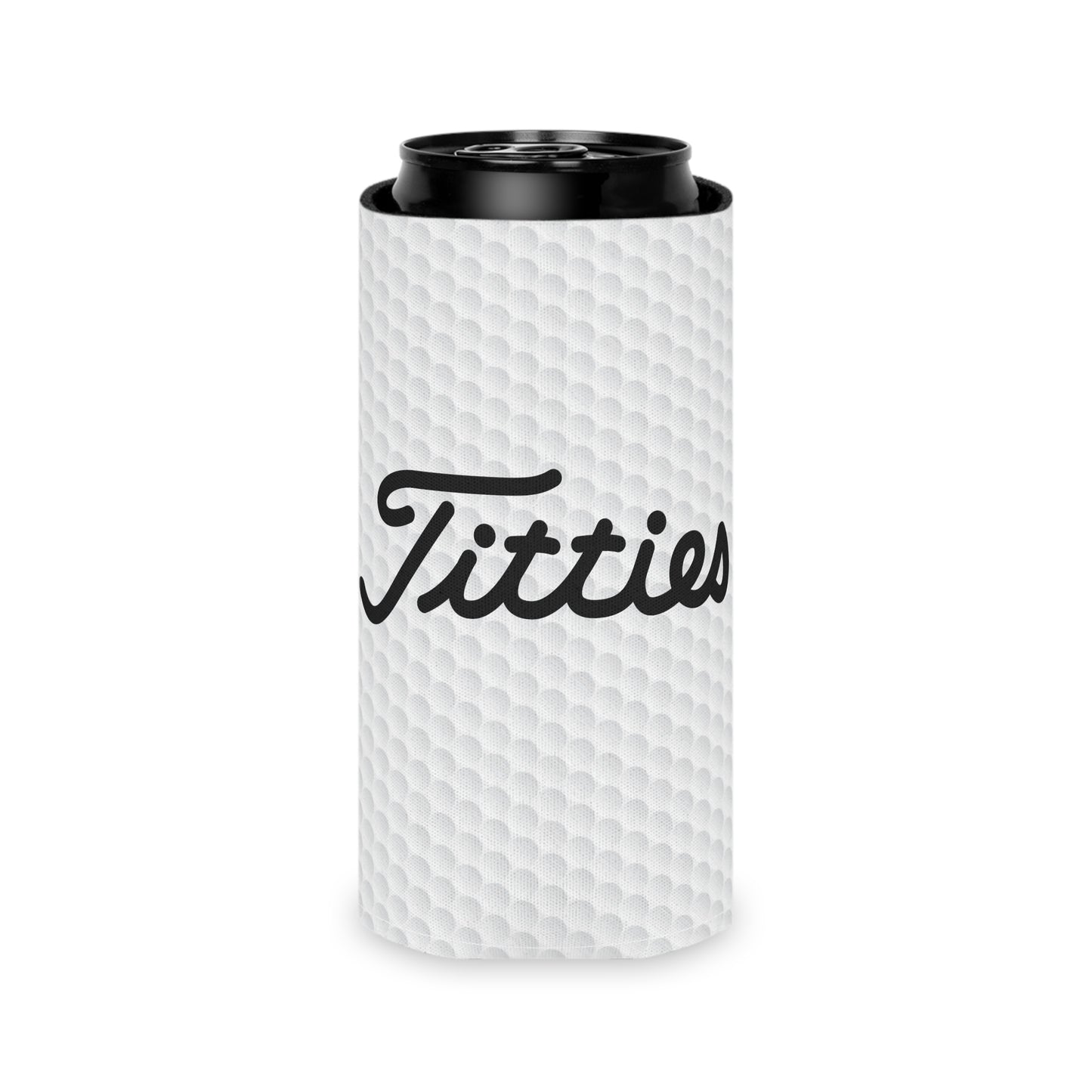 Titties Beer Golf Can Cooler Holder Sleeve Slim and Regular Size