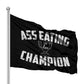 Ass Eating Champion 1st Place Flag 3x5 Wall Decor Banner