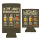Cleveland's Weekend Forecast Beer Can Cooler Holder Sleeve