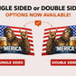 'Merica Bigfoot American Flag | Funny Patriotic Flag | Single or Double Sided | 3x5 & 12x18 Golf Cart Flag