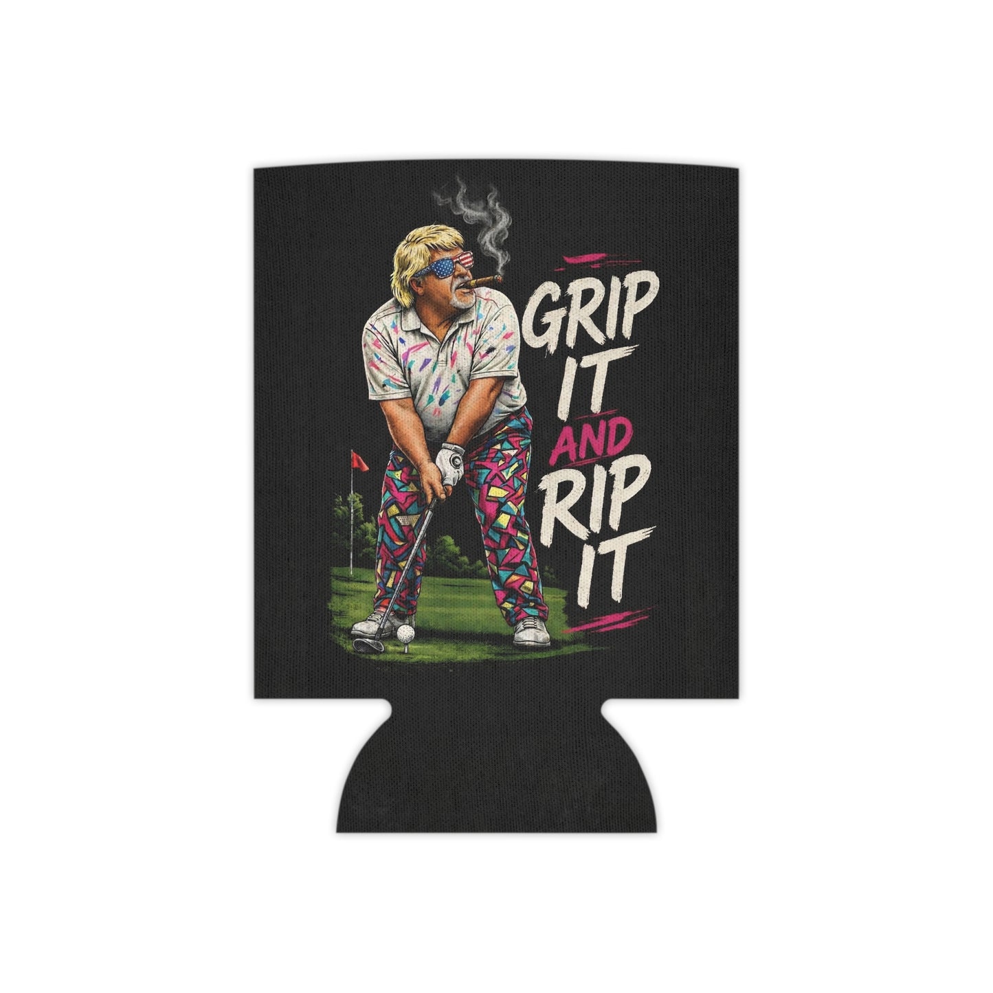 Grip It And Rip It Beer Can Sleeve Golf Beer Can Cooler Holder
