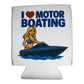 I Love Motor Boating Beer Coolie Beer Sleeve