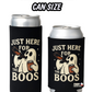 Just Here For The Boos Halloween Ghost Beer Sleeve Coolie
