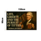 Life Liberty and the Pursuit Of Titties Thomas Jefferson Flag 3x5 Wall Decor Funn wall Banner