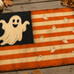 Ghost Americana Halloween Flag | Vintage 3x5 Ghost Flag | Patriotic Halloween Porch Decor