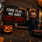 Come Play... We Have Free Candy Halloween Flag – Scary 3x5 Porch & Haunted House Decor