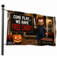 Come Play... We Have Free Candy Halloween Flag – Scary 3x5 Porch & Haunted House Decor
