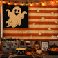 Ghost Americana Halloween Flag | Vintage 3x5 Ghost Flag | Patriotic Halloween Porch Decor